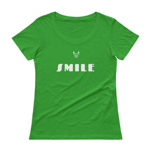 Smile, Ladies' Scoopneck T-Shirt