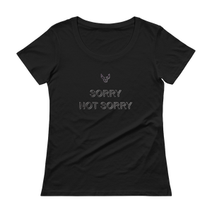 Ladies' Scoopneck T-Shirt, Sorry Not Sorry