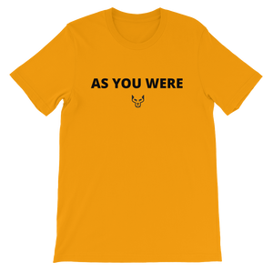 Short-Sleeve Unisex T-Shirt, UnderDog, As You Were