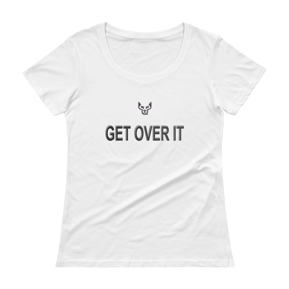 Ladies' Scoopneck T-Shirt, Get Over It