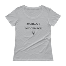 Workout Negotiator, Ladies' Scoopneck T-Shirt