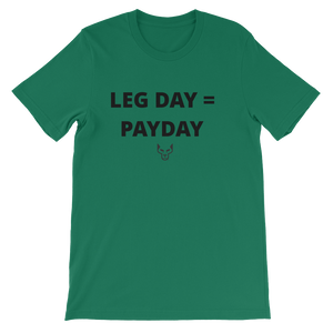 Short-Sleeve Unisex T-Shirt, UnderDog, Leg Day