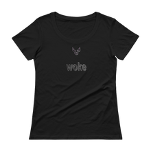 Ladies' Scoopneck T-Shirt, Woke