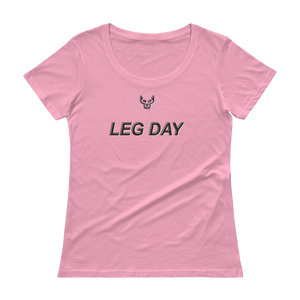 Ladies' Scoopneck T-Shirt, Leg Day