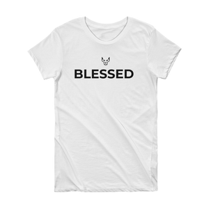 Short Sleeve Women's T-shirt, UnderDog, Blessed