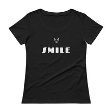Smile, Ladies' Scoopneck T-Shirt