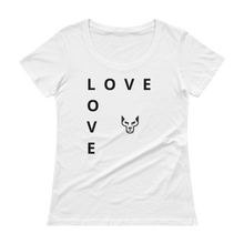 Ladies' Scoopneck T-Shirt, UnderDog Love