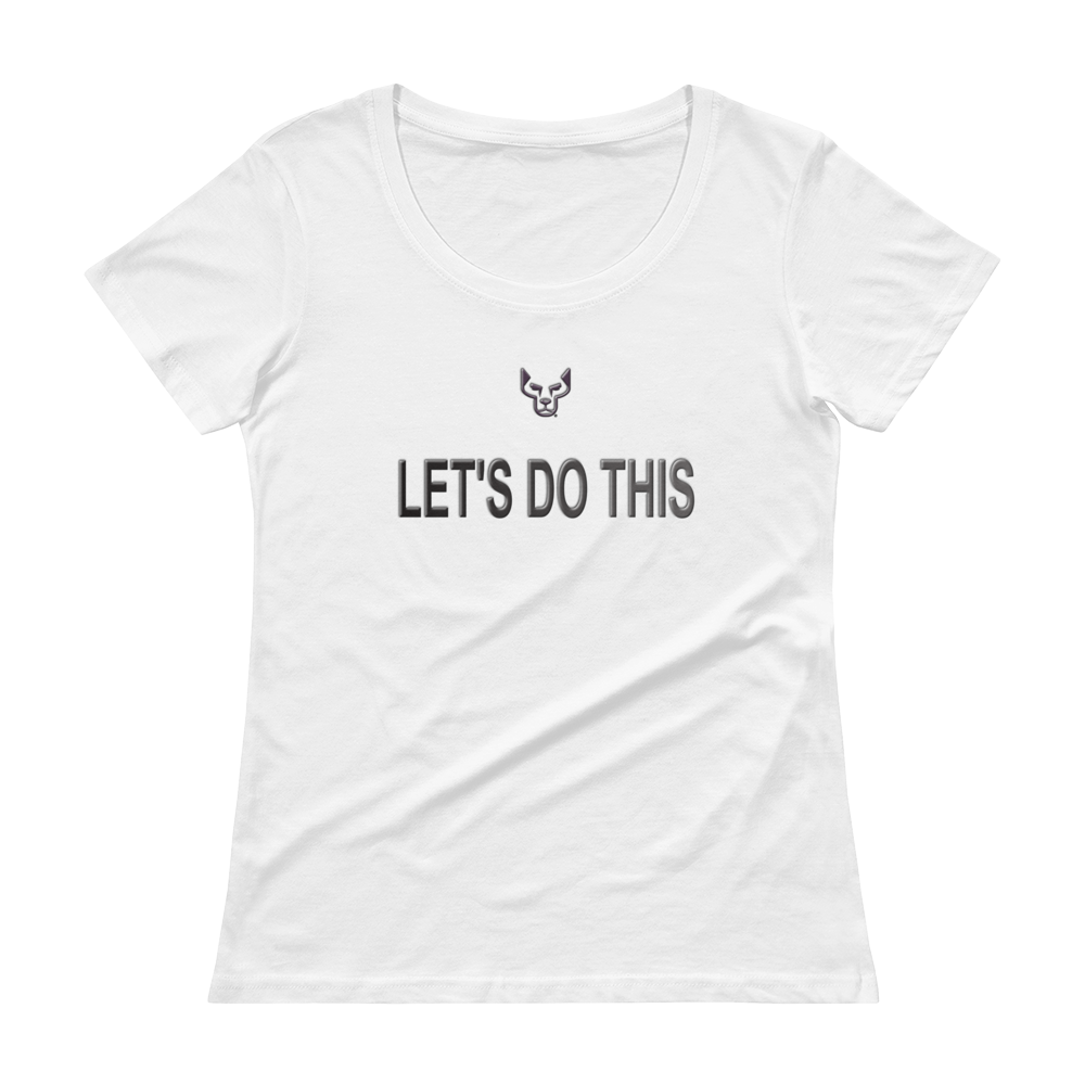Ladies' Scoopneck T-Shirt, Lets Do This1