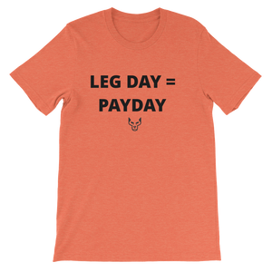 Short-Sleeve Unisex T-Shirt, UnderDog, Leg Day