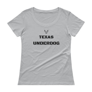 Texas Underdog, Ladies' Scoopneck T-Shirt